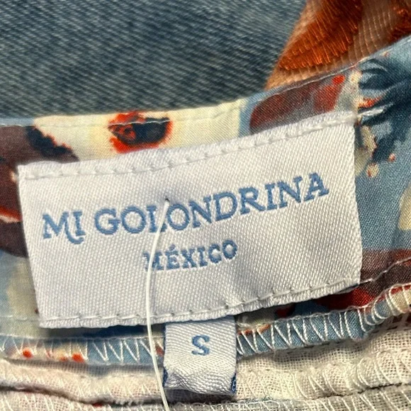 Mi Golondrina Chela Floral Marino Specialty Blouse 💫 - Picture 6 of 12